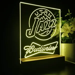Utah Jazz Budweiser LED Desk Light