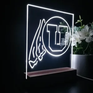 Utah Utes Logo LED Desk Light