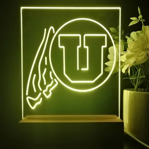 Utah Utes Logo LED Desk Light