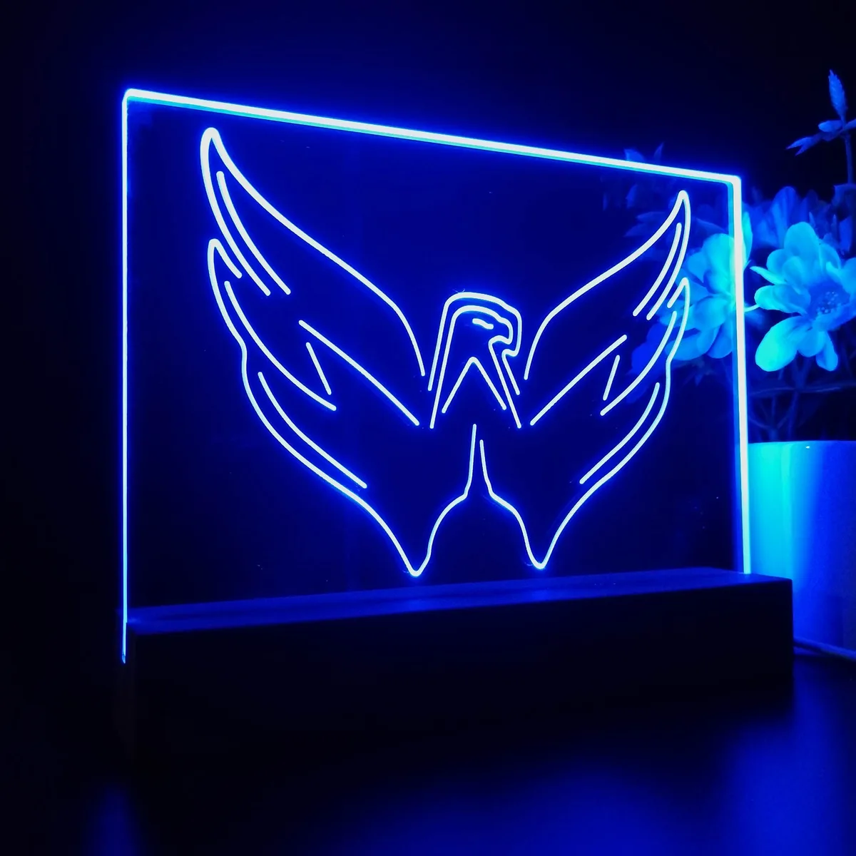 Washington Capitals Hockey Logo LED Desk Light