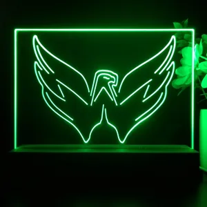 Washington Capitals Hockey Logo LED Desk Light