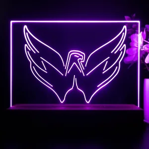 Washington Capitals Hockey Logo LED Desk Light
