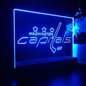 Washington Capitals Logo 1 LED Desk Light