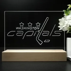Washington Capitals Logo 1 LED Desk Light