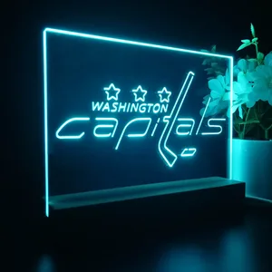 Washington Capitals Logo 1 LED Desk Light