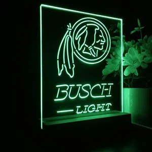 Washington Football Team Busch Light LED Desk Light