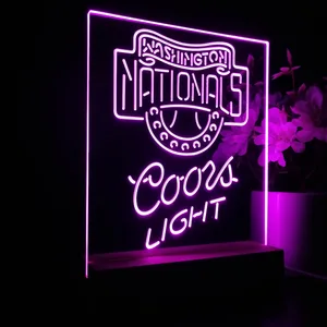Washington Nationals Coors Light LED Desk Light - Legacy Edition