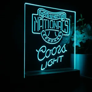 Washington Nationals Coors Light LED Desk Light - Legacy Edition