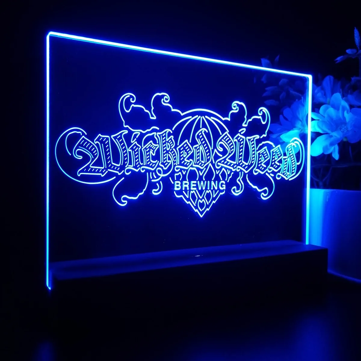Wicked Weed Brewing Banner LED Desk Light