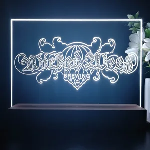 Wicked Weed Brewing Banner LED Desk Light