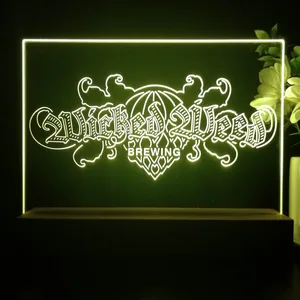 Wicked Weed Brewing Banner LED Desk Light
