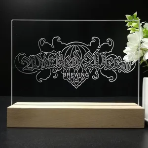 Wicked Weed Brewing Banner LED Desk Light