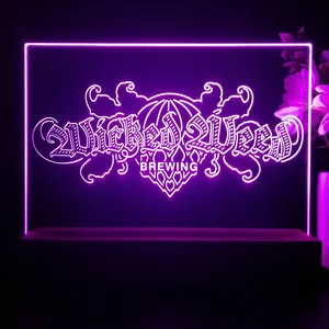 Wicked Weed Brewing Banner LED Desk Light