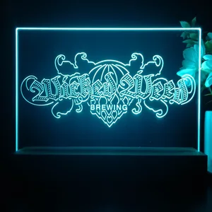 Wicked Weed Brewing Banner LED Desk Light