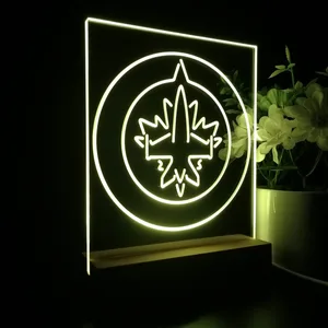 Winnipeg Jets Logo 1 LED Desk Light