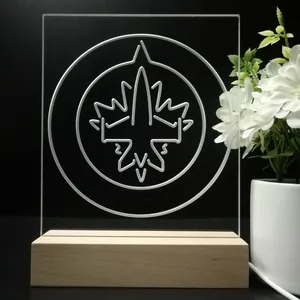Winnipeg Jets Logo 1 LED Desk Light