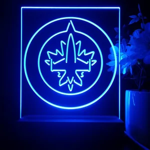 Winnipeg Jets Logo 1 LED Desk Light