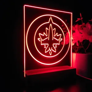 Winnipeg Jets Logo 1 LED Desk Light