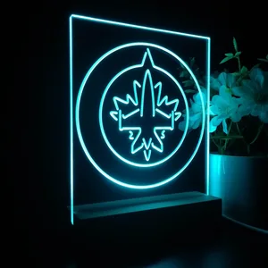 Winnipeg Jets Logo 1 LED Desk Light