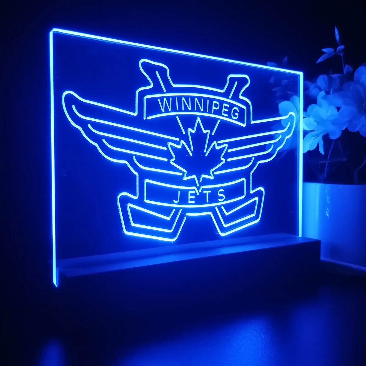 Winnipeg Jets Logo 2 LED Desk Light - Legacy Edition