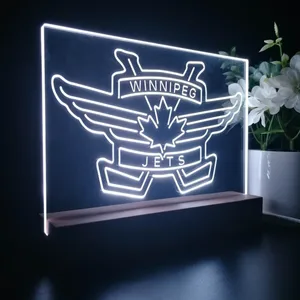 Winnipeg Jets Logo 2 LED Desk Light - Legacy Edition