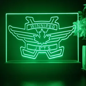 Winnipeg Jets Logo 2 LED Desk Light - Legacy Edition