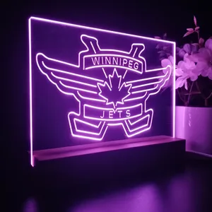 Winnipeg Jets Logo 2 LED Desk Light - Legacy Edition