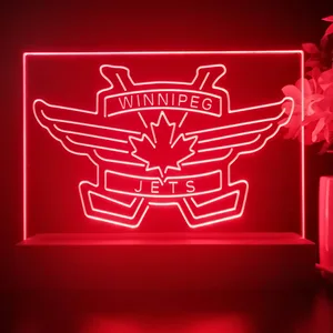 Winnipeg Jets Logo 2 LED Desk Light - Legacy Edition