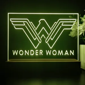 Wonder Woman Logo LED Desk Light