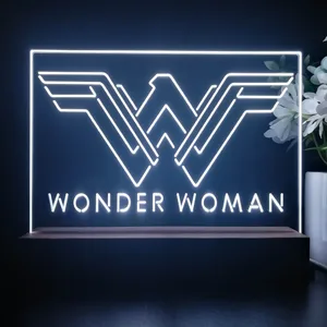 Wonder Woman Logo LED Desk Light