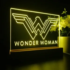 Wonder Woman Logo LED Desk Light
