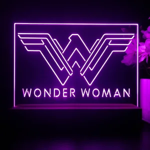Wonder Woman Logo LED Desk Light