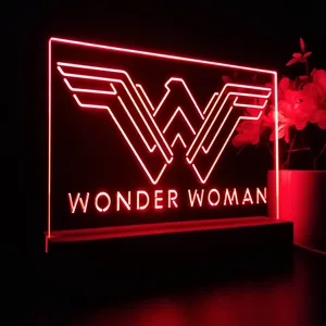 Wonder Woman Logo LED Desk Light