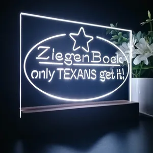 Ziegenbock Only Texans Get it LED Desk Light