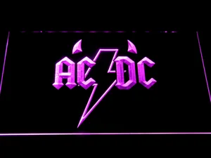 AC/DC Horns LED Neon Sign