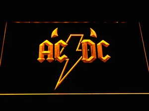 AC/DC Horns LED Neon Sign