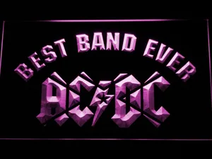 AC/DC Star Best Band Ever LED Neon Sign