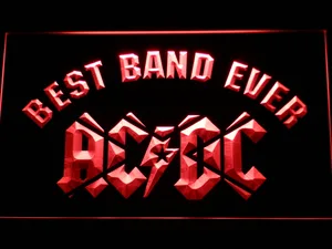 AC/DC Star Best Band Ever LED Neon Sign