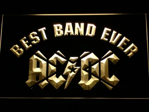 AC/DC Star Best Band Ever LED Neon Sign
