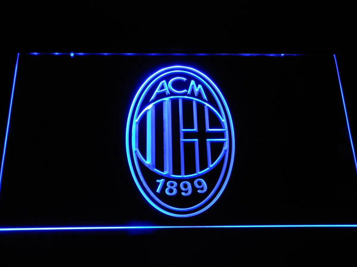 AC Milan Crest LED Neon Sign