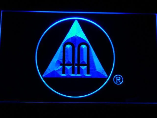 Alcoholics Anonymous AA Logo LED Neon Sign