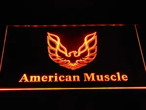 American Muscle Eagle Logo LED Neon Sign