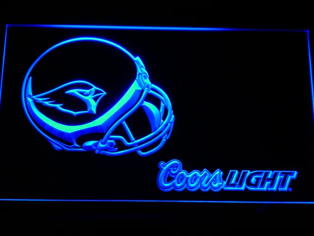 Arizona Cardinals Coors Light Helmet LED Neon Sign