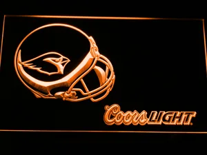 Arizona Cardinals Coors Light Helmet LED Neon Sign
