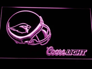 Arizona Cardinals Coors Light Helmet LED Neon Sign