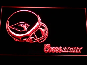 Arizona Cardinals Coors Light Helmet LED Neon Sign