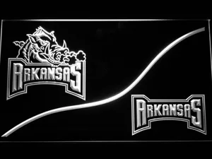 Arkansas Razorbacks Split LED Neon Sign