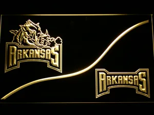 Arkansas Razorbacks Split LED Neon Sign