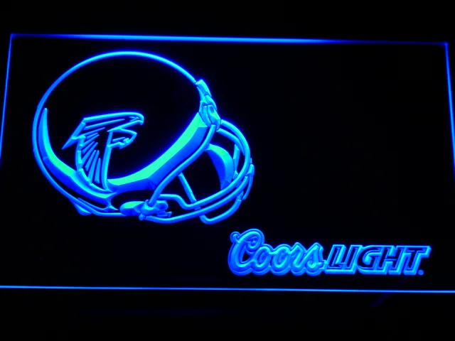 Atlanta Falcons Coors Light Helmet LED Neon Sign