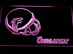 Atlanta Falcons Coors Light Helmet LED Neon Sign